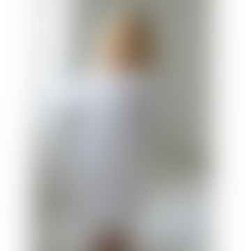 Mädchen Weiße Baumwolle Einhorn Gestickte Nachthemd 'Ophelia'