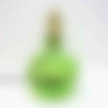Simplicity Recycled Glass Lamp Base 24cm - Apple Green