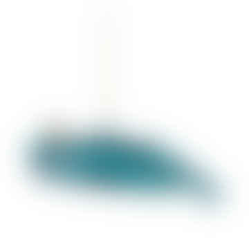Decoración colgante de la ballena azul de cristal