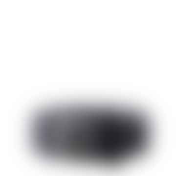 B 0667 Gewebter Wollgürtel Marineblau Grau