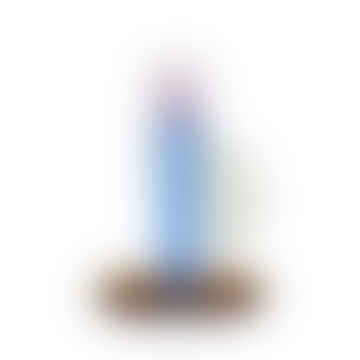 Astro Crystal Candlestick Holder - Blue
