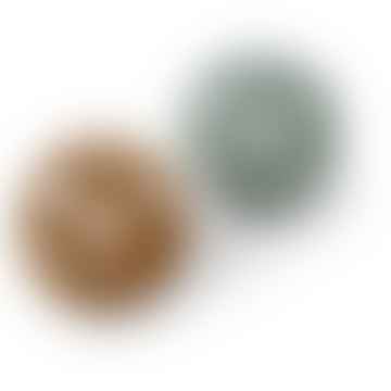 Set of 2 teething balls - Mustard / Peppermint