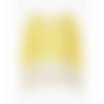 Milana 2-Tone Mohair Jumper - Yellow/White