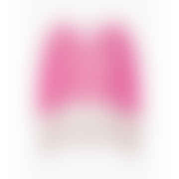 Milana 2-Tone Mohair Jumper - Pink/White