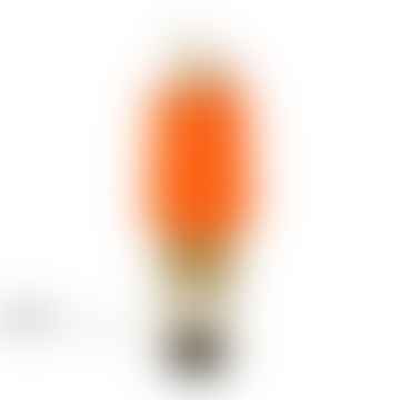 Étaignez une lampe de table de lapin avec une nuance d'orange