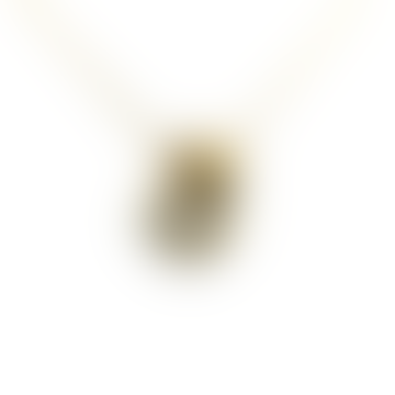 Nouveau-Link-Halskette aus polierter Messing