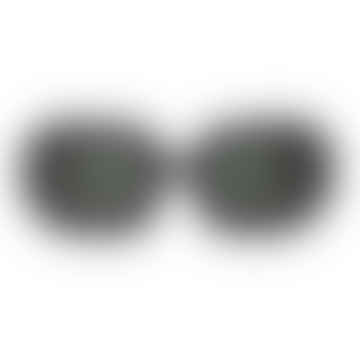 Sageno negro con lentes clásicas Gafas de sol