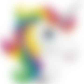 Regenbogen-Einhorn Supershape Ballon