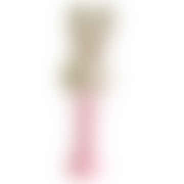 Baby-Häschen-Stick Rattle Rosa mit weißem Fleck