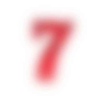 Rote helle Numerine 7