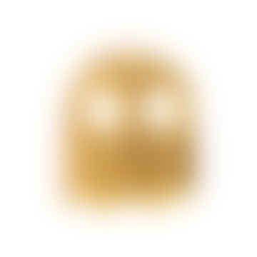 Lulu Kopenhagener Sterling Silber vergoldet Einzelbolzen-Ohrring Uhuu Pacman Ghost