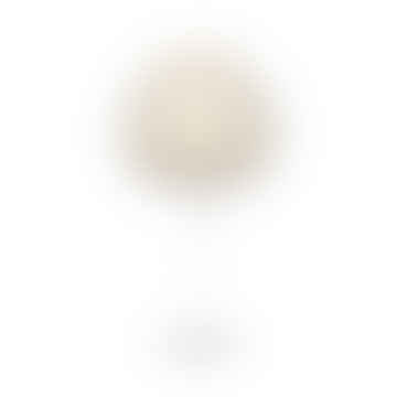 Lámpara de mesa Mini Aluvia blanco perla con pie Santé blanco