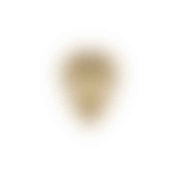 Mini Conia Pendelleuchte aus gebürstetem Messing mit weißem Rosettenkabelsatz