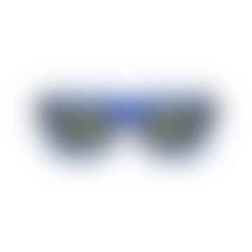 Agnes Sunglasses Dark Blue Transparent