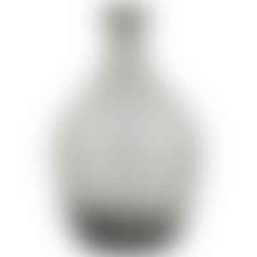 Small Grey Glass Balloon Vase