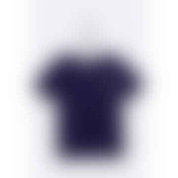 Balthasar T-Shirt in violett Blau mit Muschelstickerei für Kinder