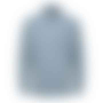 Axel Seersucker Shirt - Blue Fog 