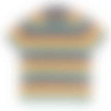 Organic Piqué Cotton Polo Striped Shirt