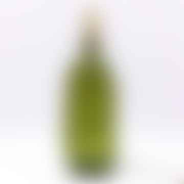 Simplicity Tall Recycled Glass Lamp Base - Olive Green