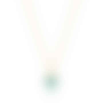 Small Turquoise Heart Necklace Gold