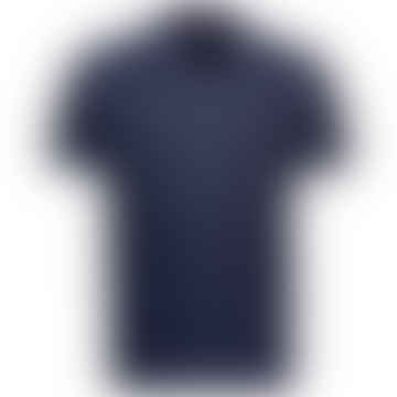 Organic Piqué Cotton Polo Shirt Navy