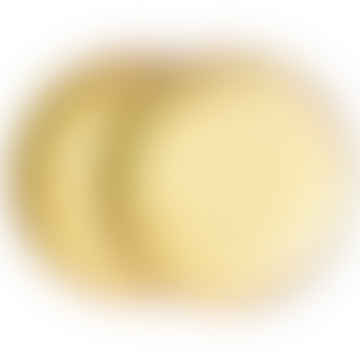 Bold & Basic Ceramics: Pasta Plate amarillo/marrón (conjunto de 2)