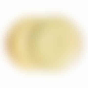 Céramique audacieuse et basique: plaque latérale marron / jaune (ensemble de 2)