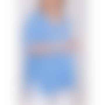 Kate Übergroße Kaschmir-V-Ausschnitt in Blau