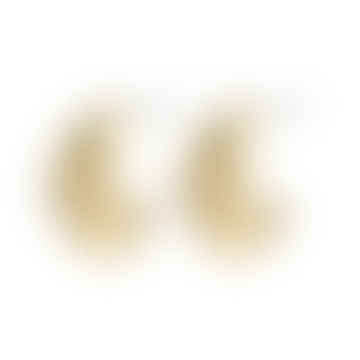 Edwina Chunky Huggie Hoop Earrings Gold-Plated