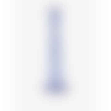 Blue & Lilac Piped Glass Candle Holder