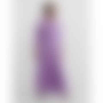 Savanna Long Shirt Dress - Orchid Aster Purple