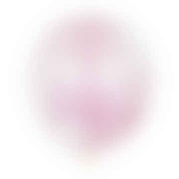 6 globos transparentes 30 cm con conffetis - es una chica rosa