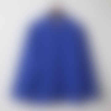Knopf-Arbeits-Shirt - Ultra Blue