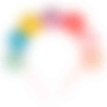 Diadema de pompón del arco iris