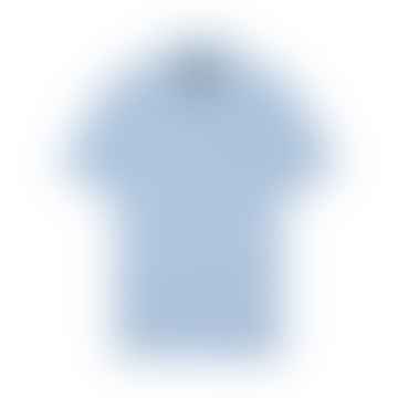 Camisa de polo simple azul claro
