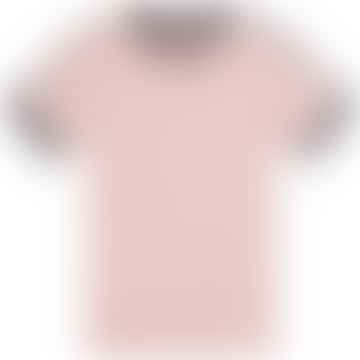 Fred Perry Authentic Taped Ringer Tee Chalky Pink