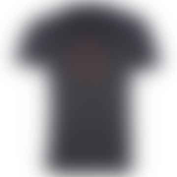Distressed Circle Logo T-Shirt Holzkohle