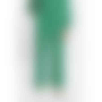 Louche Emmanuella Polka Dot Print Pull On Trouser -green
