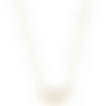 Lark Art Deco Fan Halskette - Weißer Marmor
