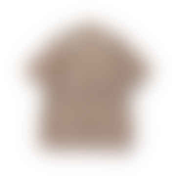 Open Collar Short Sleeve “kyoto Pattern” Print Water Crest Pattern Shirt