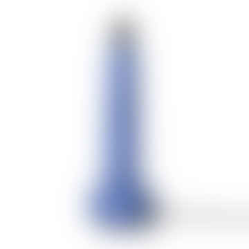RETRO STONEWARE LAMP BASE, BLUE