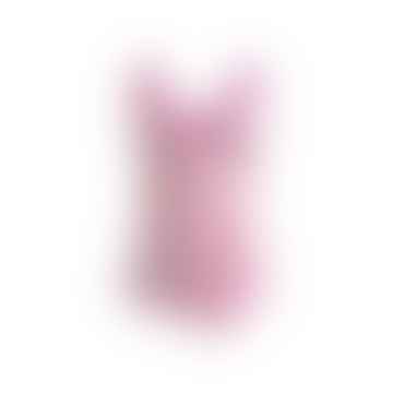 Satin Lace Singlet Pink