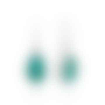 Asymmetrical Turquoise Drop Earrings