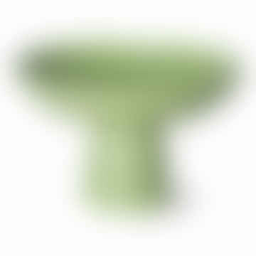 | The Emeralds Ceramic Bowl On Base Medium - Pistachio