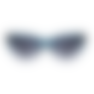 Big Kanye Sunglasses - Petroleum/Crystal Transparent