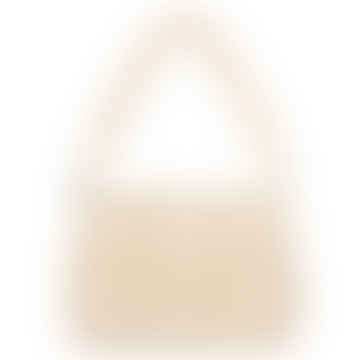 Beige Padded Leather Bag