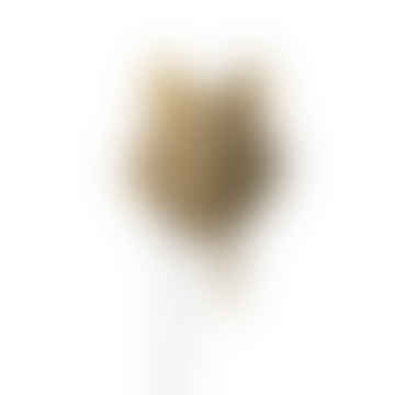 Lámpara de lobo oro 
 Material: poliresina 
 Dimensiones: 40x27x46.5 cm