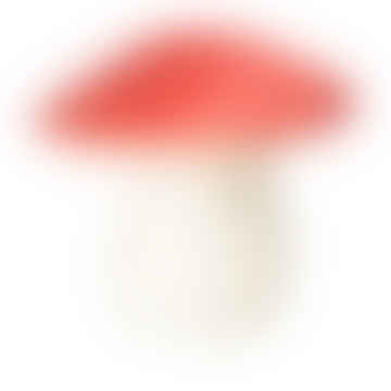 Hiico gran lámpara de hongos rojo