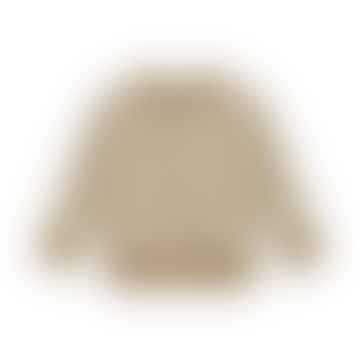 Crewneck Sweater - Peanut/Off White - 100% Organic Cotton