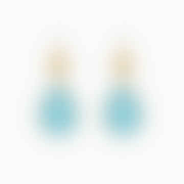 | Boucles d'oreilles mimosa | Turquoise